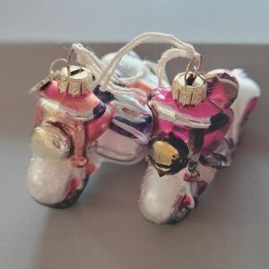 Department 56 Motorcycle Ornament Glass Holiday Decoration Biker Christmas Decor